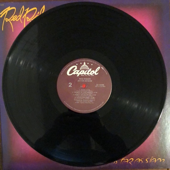 Red Rider As Far As Siam Vinyl Lp '81 - Picture 7 of 7